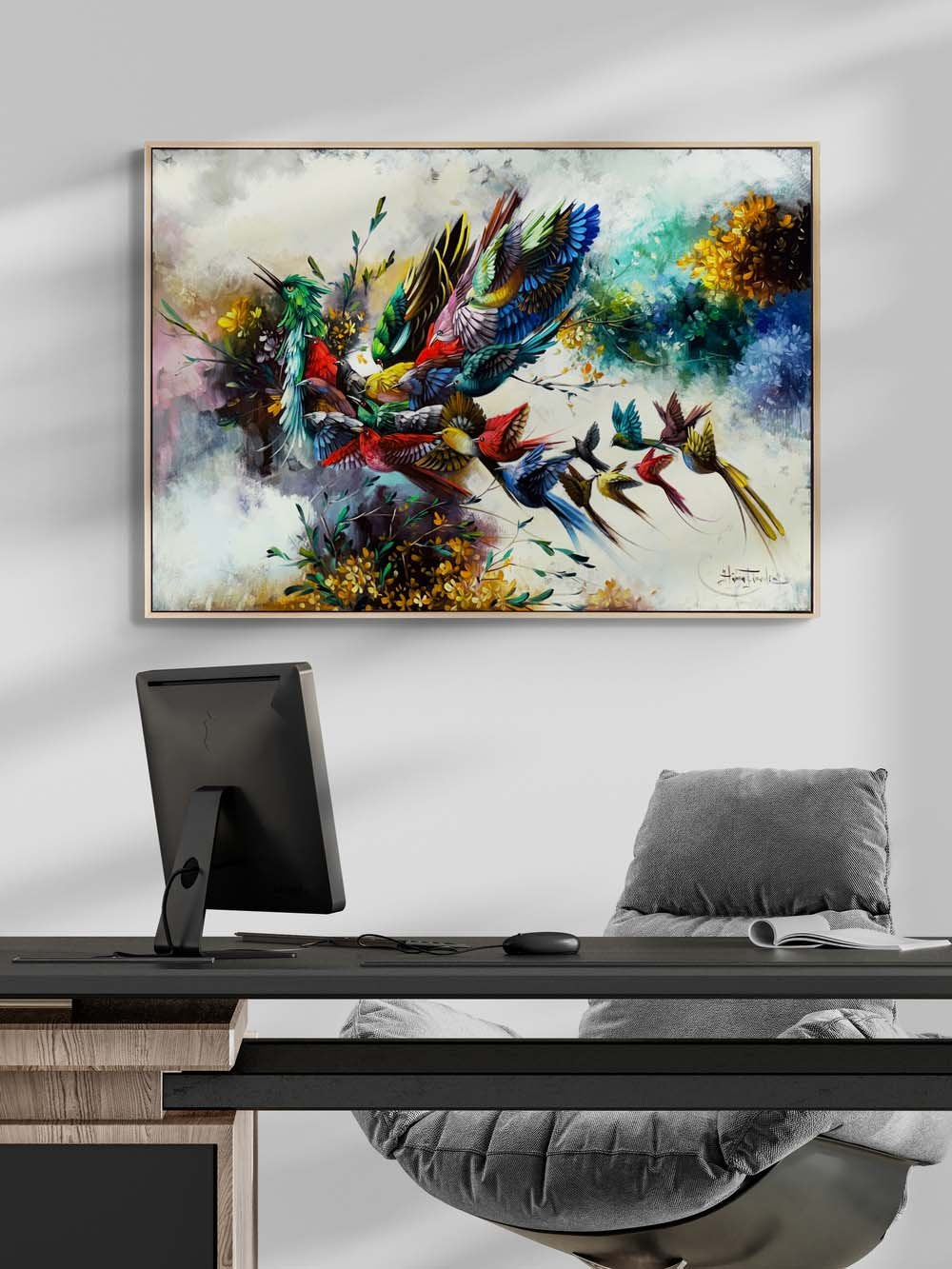 Renklerin Simurg’u Yağlı Boya Tablosu