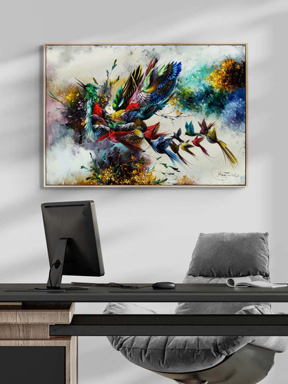 Renklerin Simurg’u Yağlı Boya Tablosu