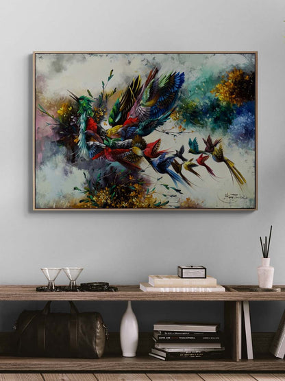 Renklerin Simurg’u Yağlı Boya Tablosu