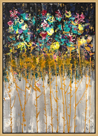 Altın Damlalar Yağlı Boya Tablosu Simurg Sanatevi