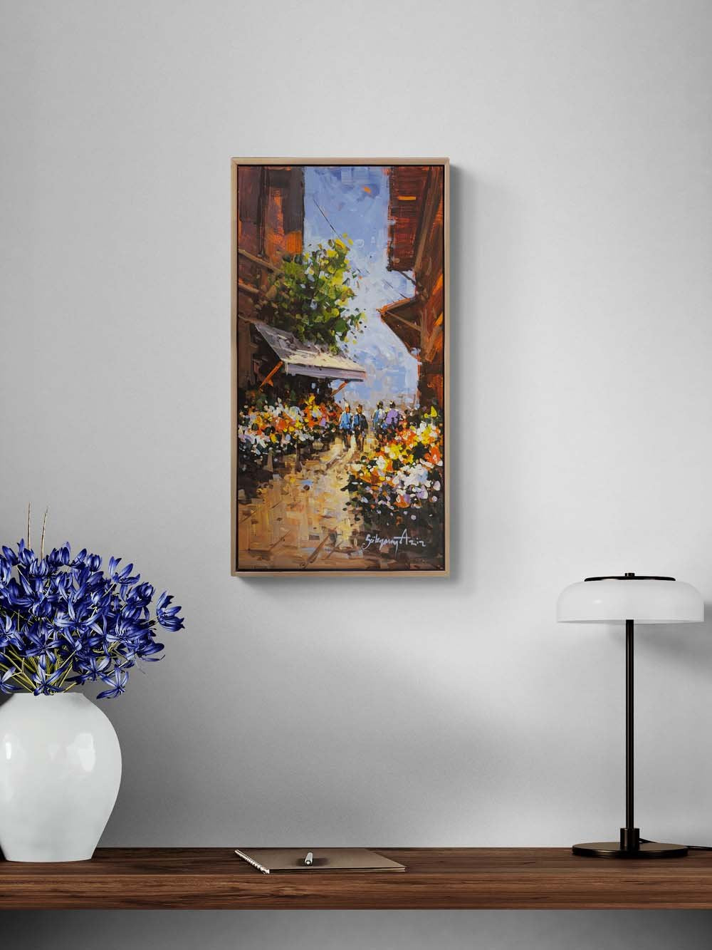 Bahar Sokağı Yağlı Boya Tablosu