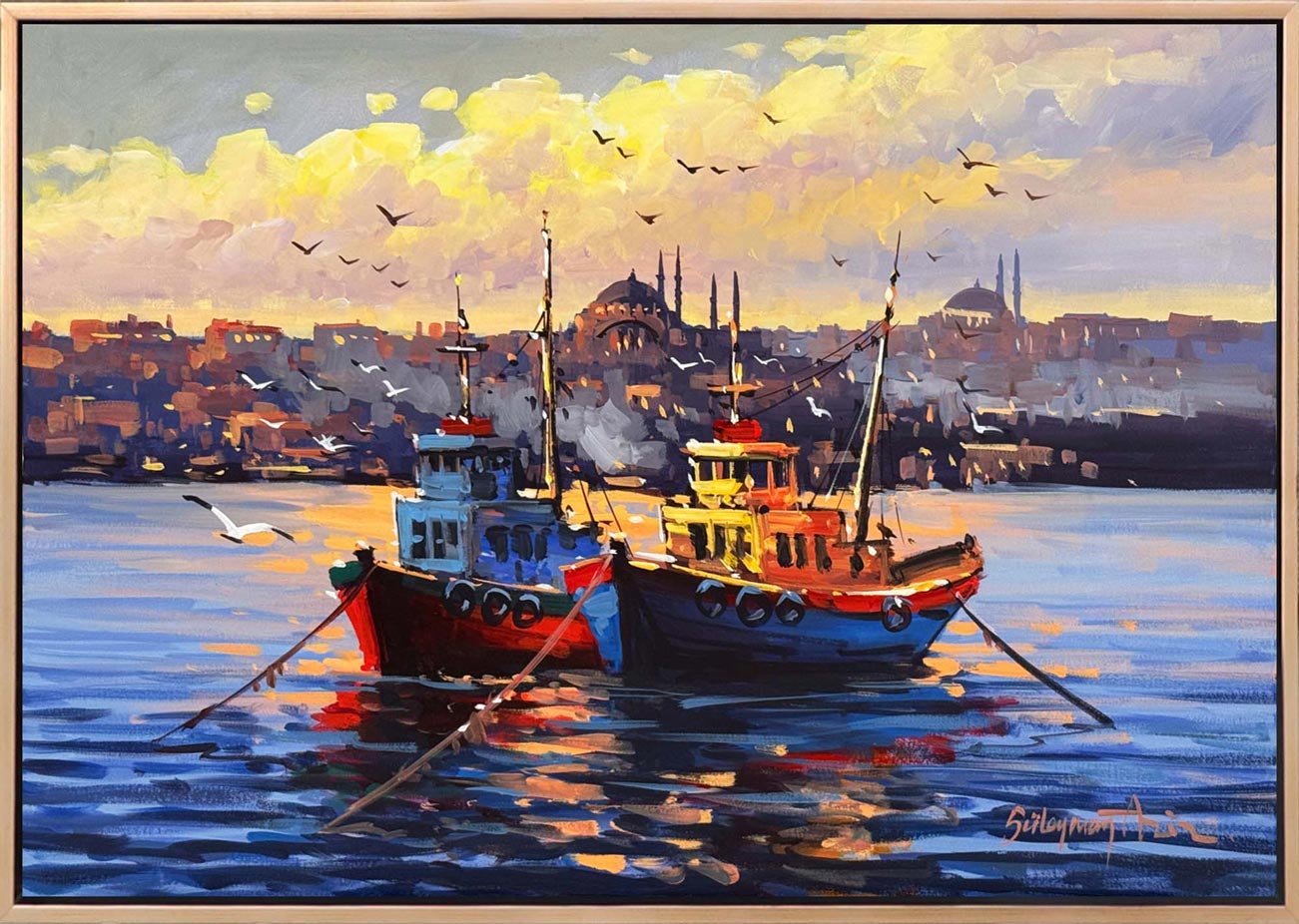 Boğazda Bir Esinti Yağlı Boya Tablosu