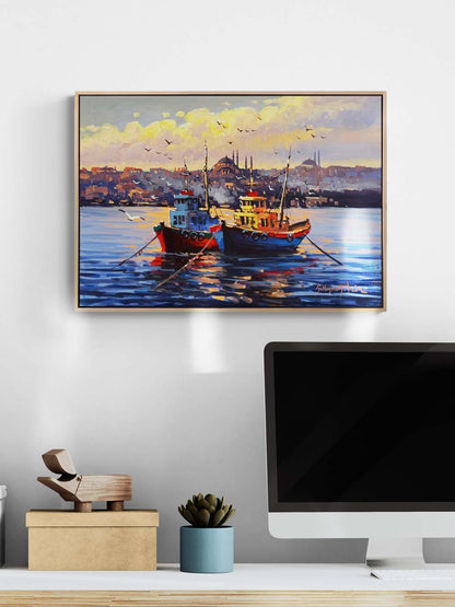 Boğazda Bir Esinti Yağlı Boya Tablosu