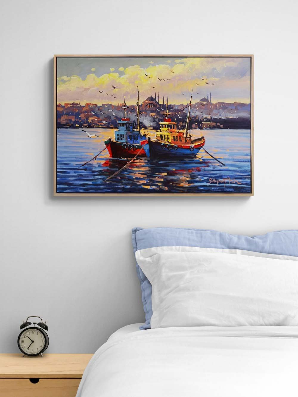 Boğazda Bir Esinti Yağlı Boya Tablosu