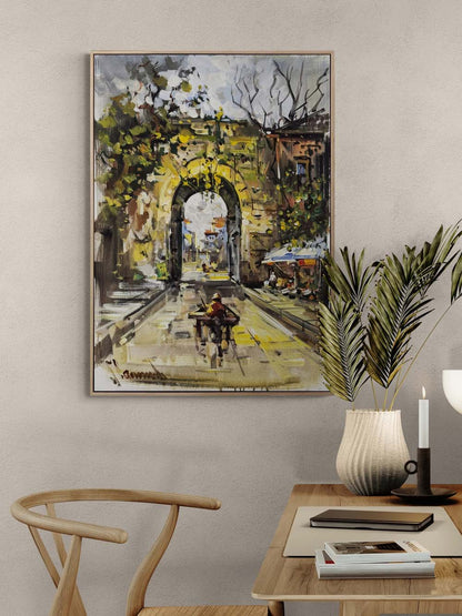 Zamanın Kapısından Yağlı Boya Tablosu