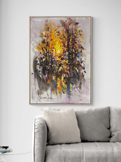 Işıklı Geçit Yağlı Boya Tablosu