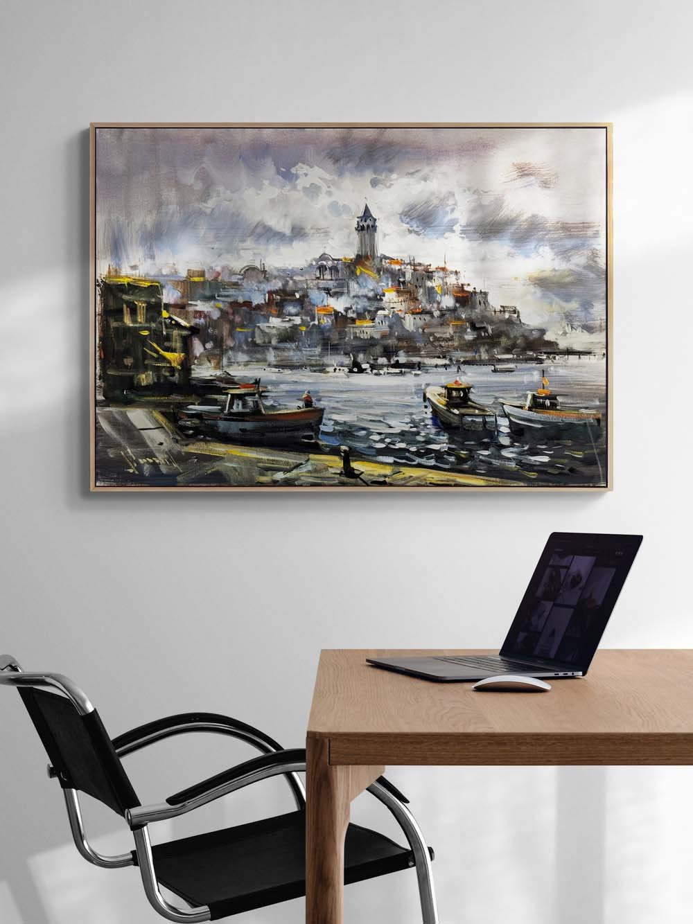 Eski İstanbul’un Işığı Yağlı Boya Tablosu