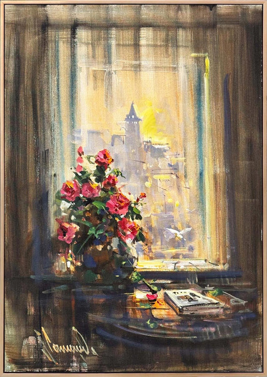 Geçmişe Açılan İstanbul Yağlı Boya Tablosu