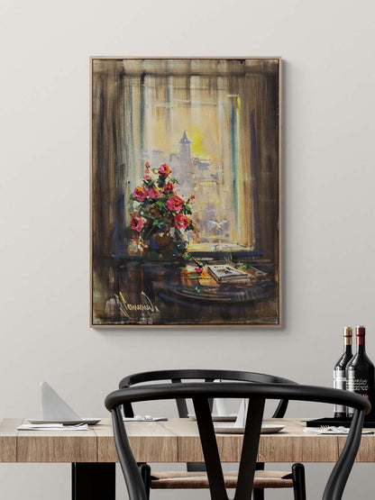 Geçmişe Açılan İstanbul Yağlı Boya Tablosu