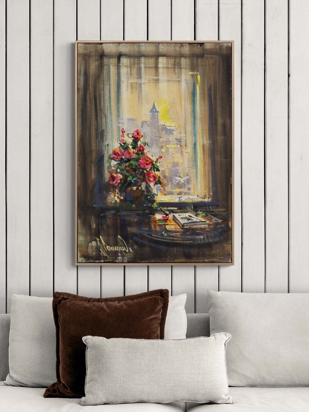 Geçmişe Açılan İstanbul Yağlı Boya Tablosu