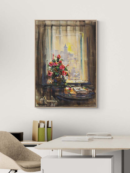 Geçmişe Açılan İstanbul Yağlı Boya Tablosu