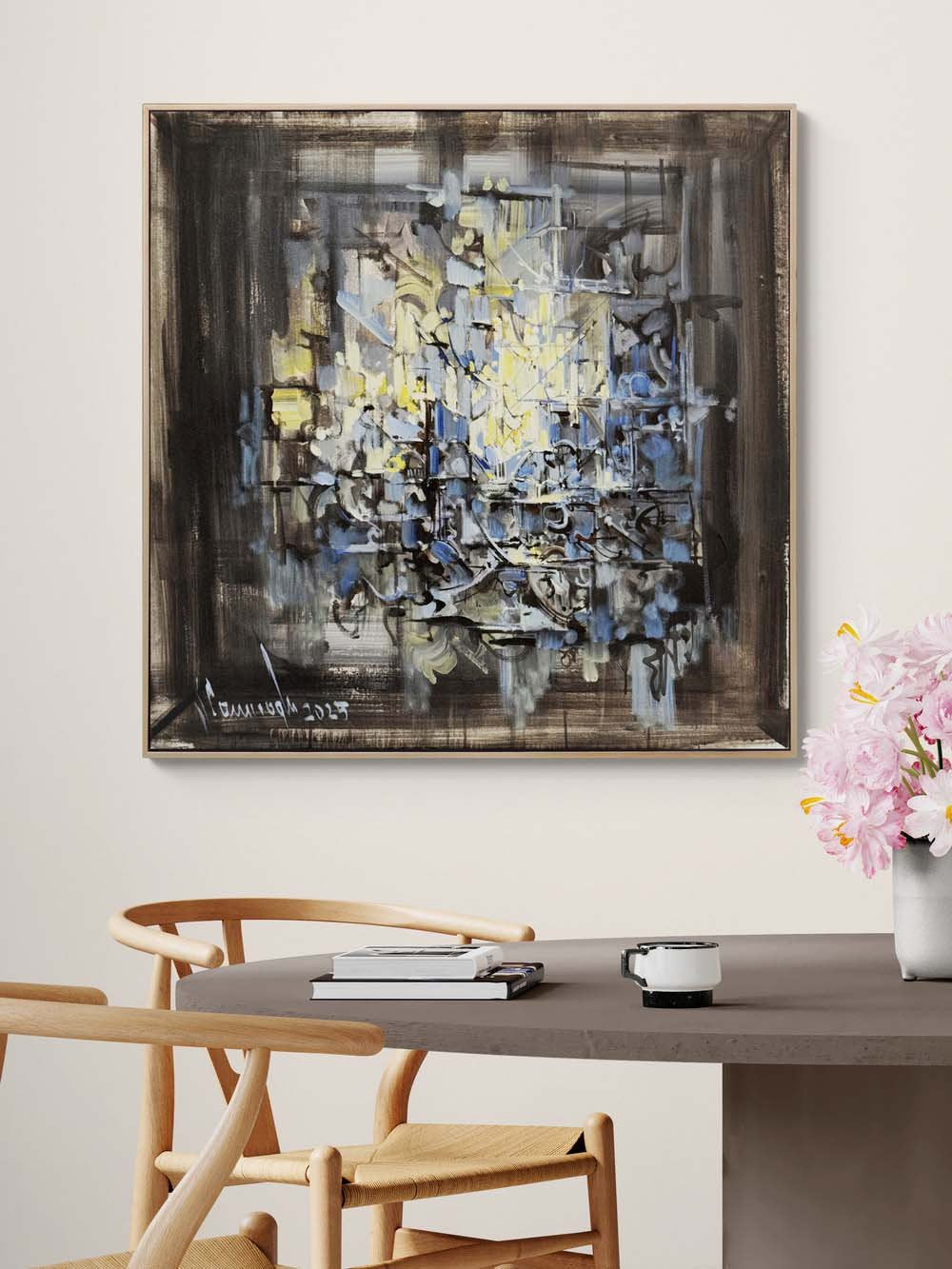 Boşluğun Haritası Yağlı Boya Tablosu