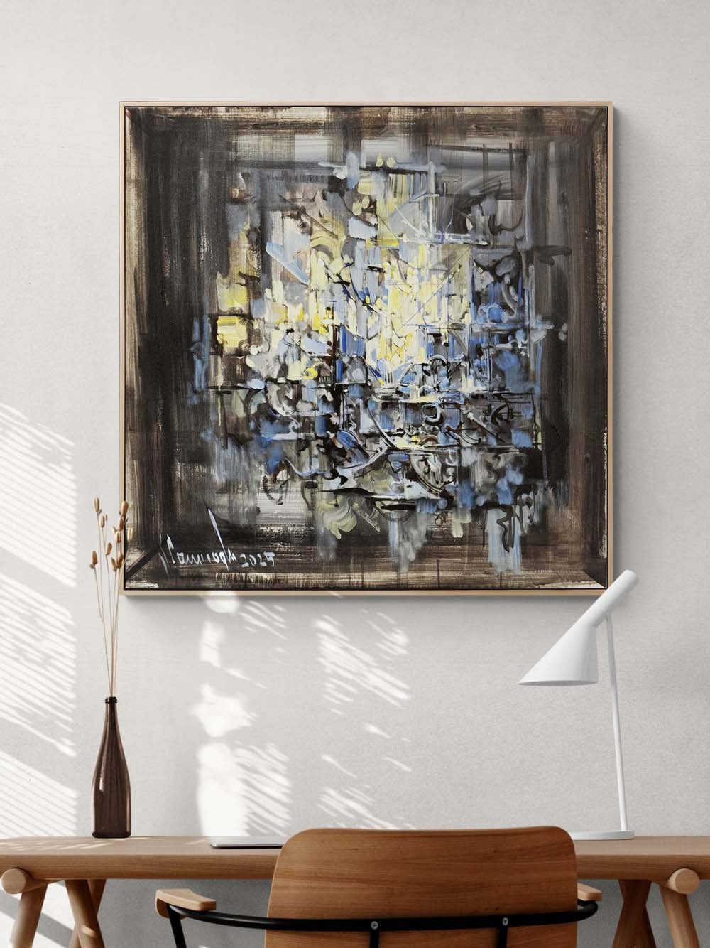 Boşluğun Haritası Yağlı Boya Tablosu