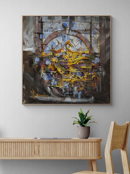 Görünmeyen Yüzler Yağlı Boya Tablosu