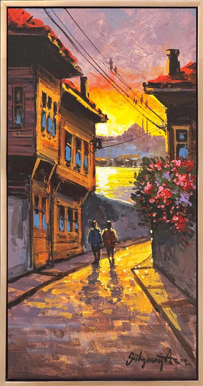 Sokaklarda Hatıralar Yağlı Boya Tablosu