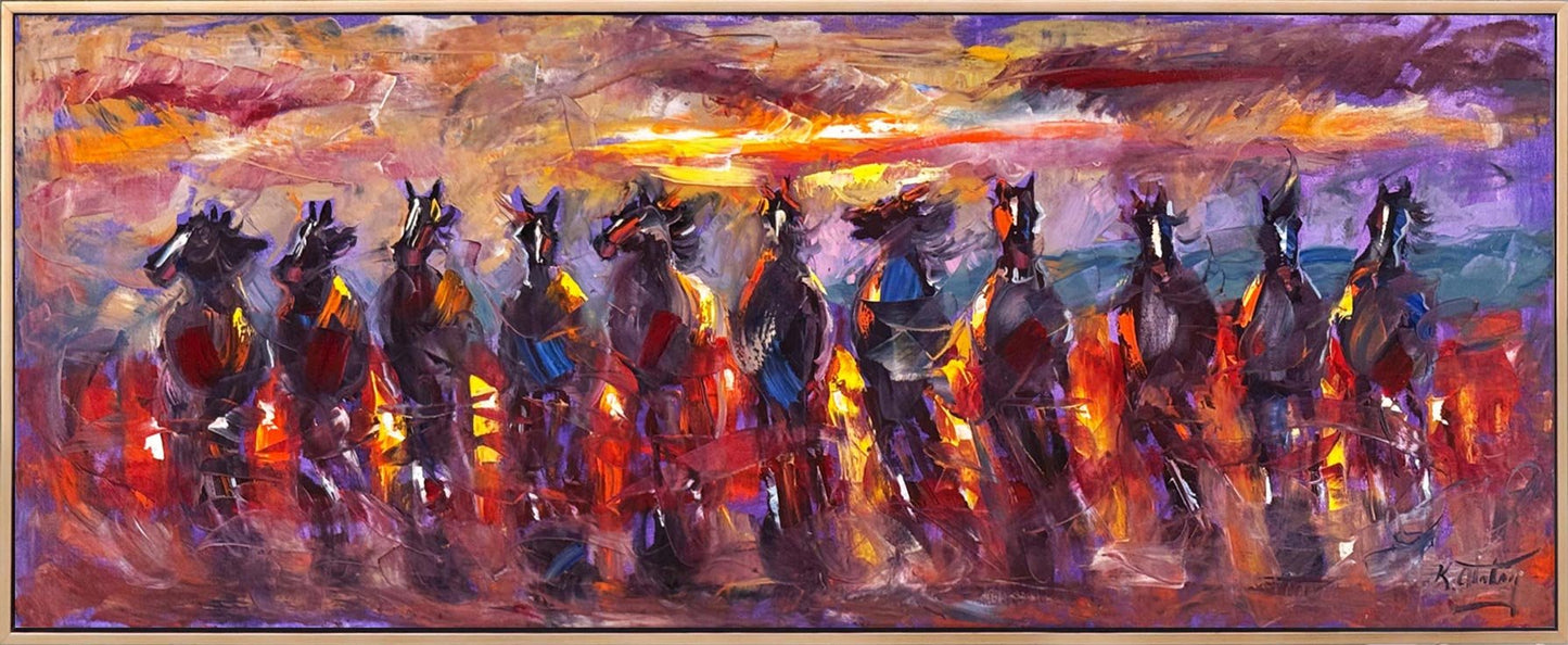 Dörtnalın Senfonisi Yağlı Boya Tablosu