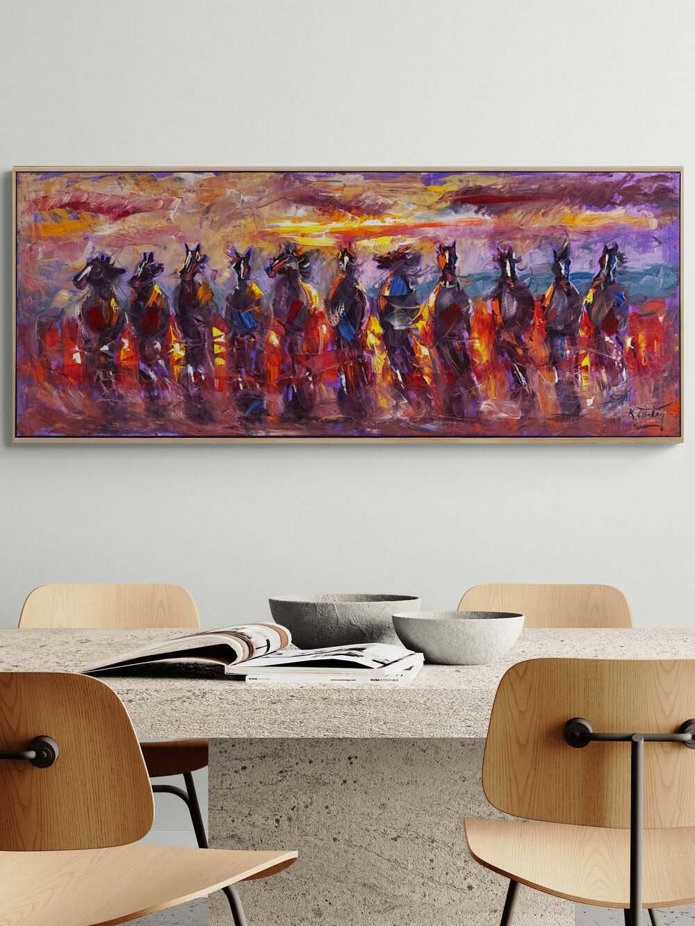 Dörtnalın Senfonisi Yağlı Boya Tablosu