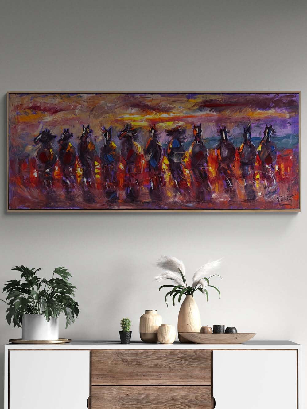 Dörtnalın Senfonisi Yağlı Boya Tablosu