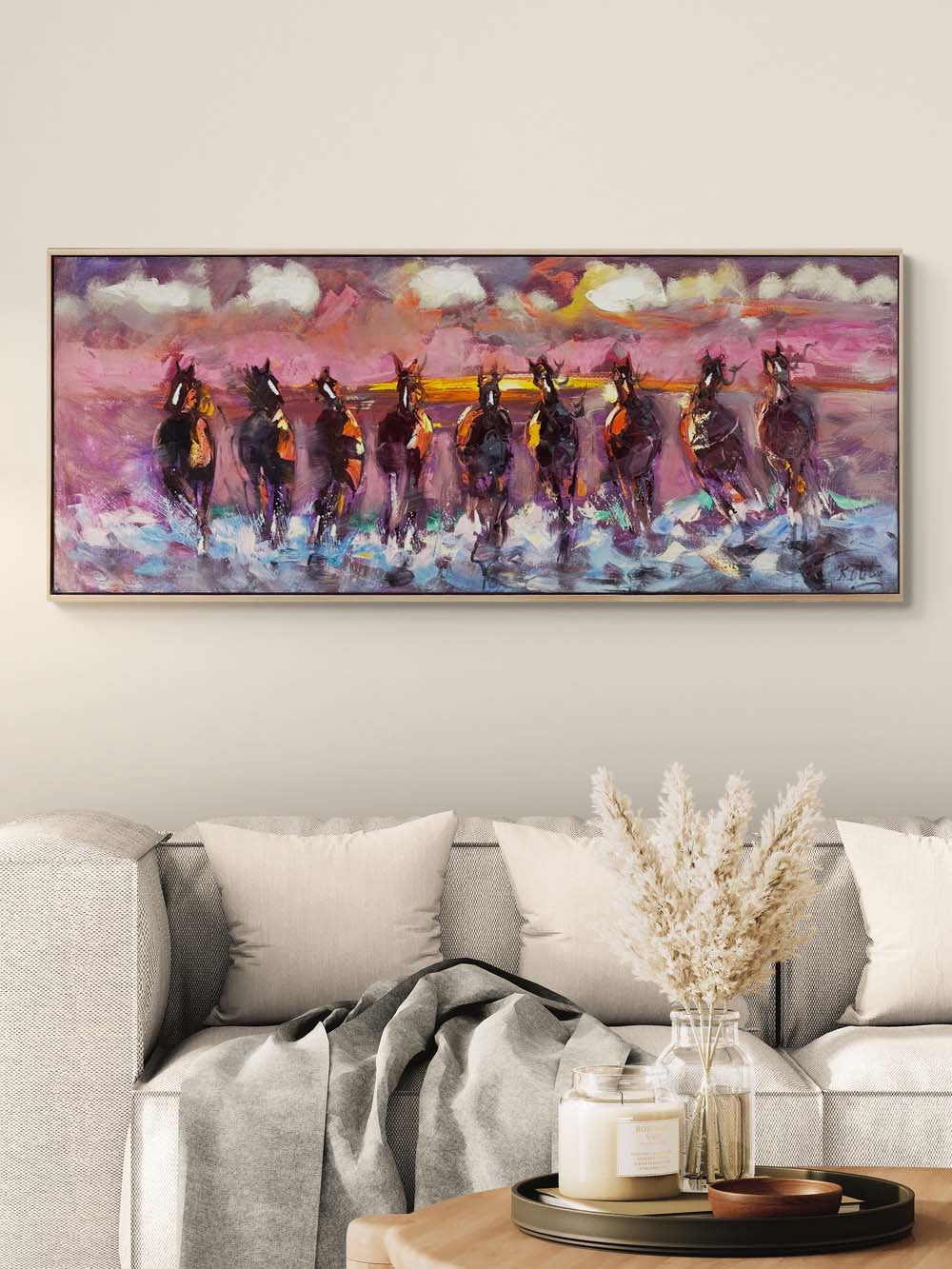 Dörtnala Hayaller Yağlı Boya Tablosu