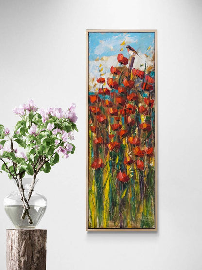 Kırlangıcın Bahar Çağrısı Yağlı Boya Tablosu