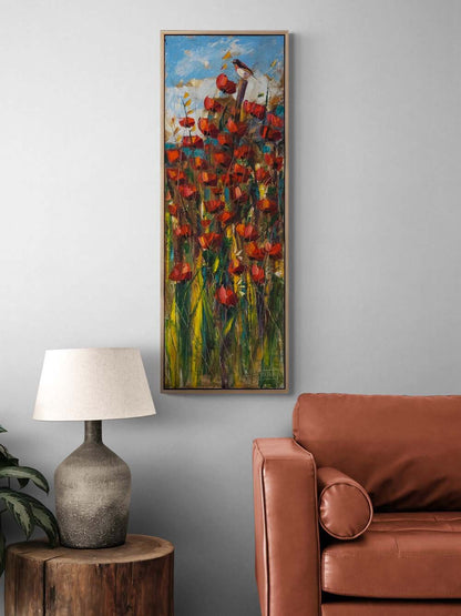 Kırlangıcın Bahar Çağrısı Yağlı Boya Tablosu