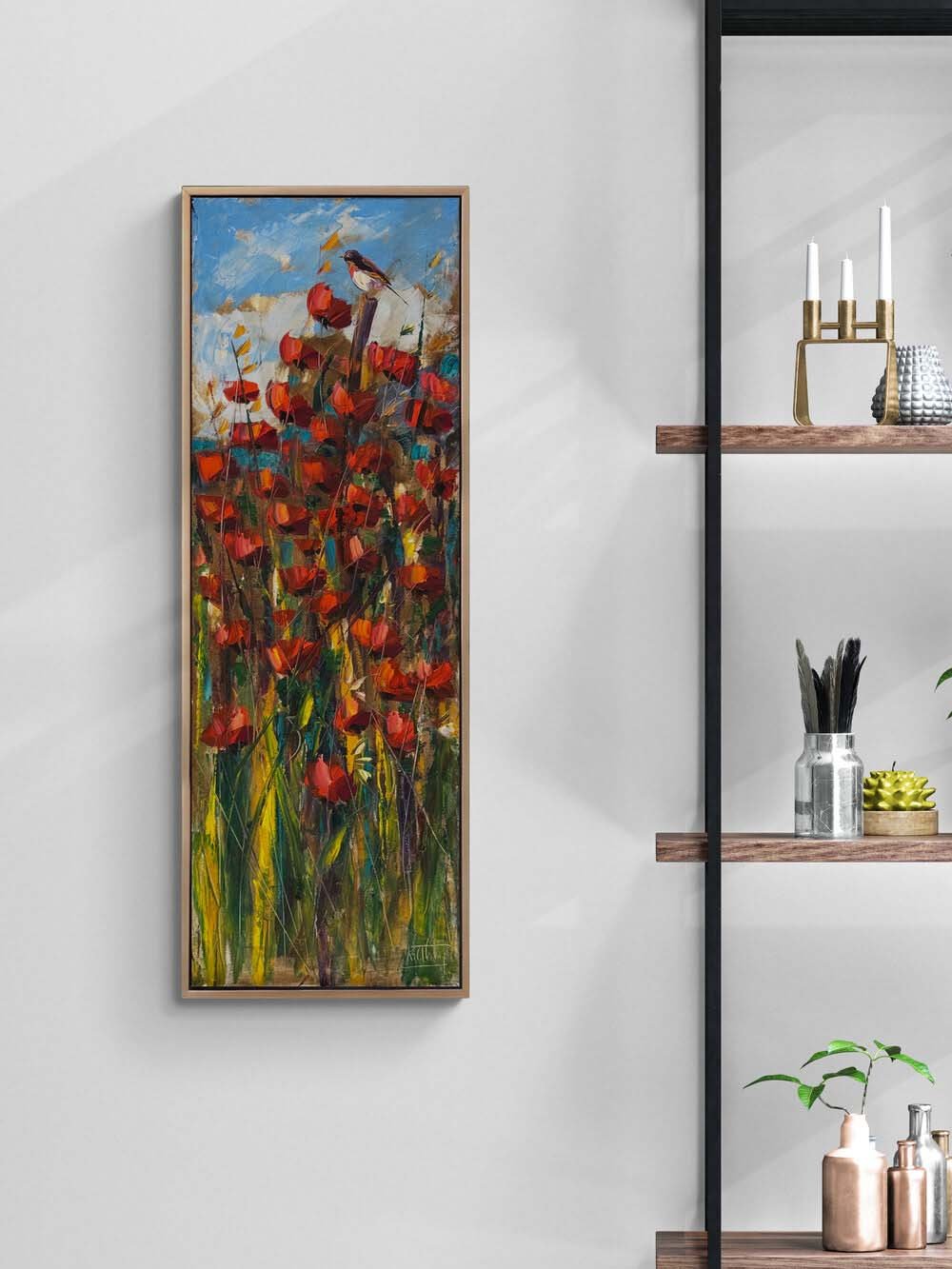 Kırlangıcın Bahar Çağrısı Yağlı Boya Tablosu