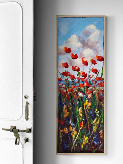 Gelinciklerde Özgürlük Yağlı Boya Tablosu