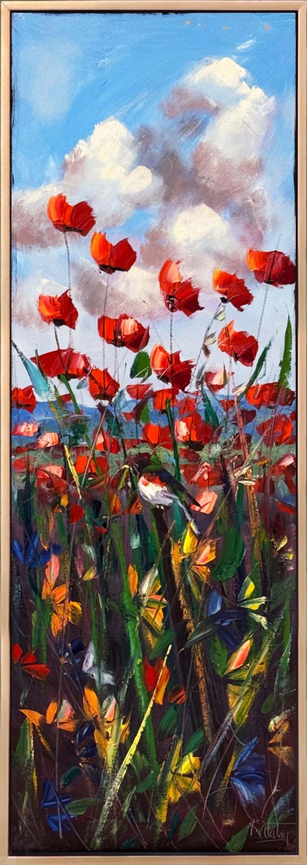 Gelinciklerde Özgürlük Yağlı Boya Tablosu