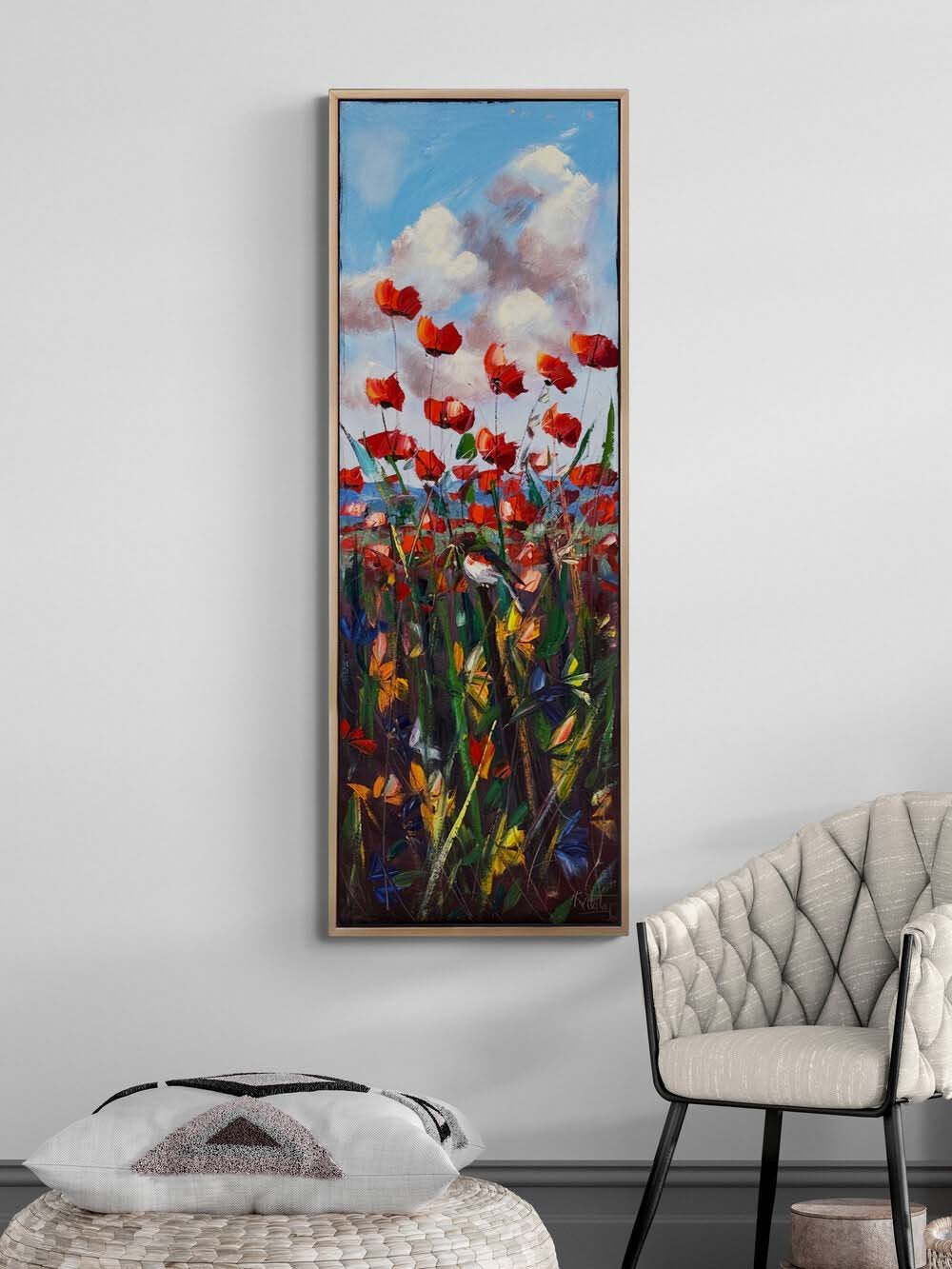 Gelinciklerde Özgürlük Yağlı Boya Tablosu