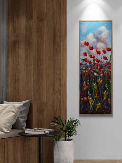 Gelinciklerde Özgürlük Yağlı Boya Tablosu