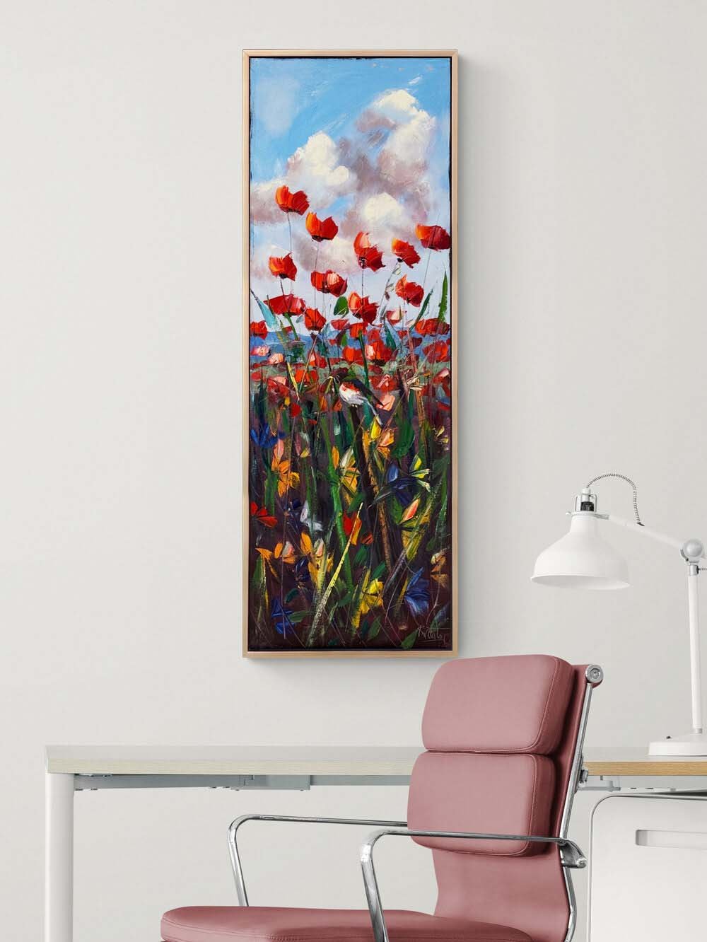 Gelinciklerde Özgürlük Yağlı Boya Tablosu