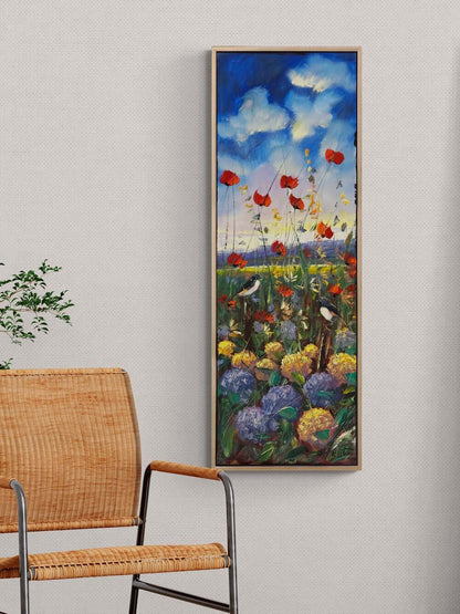 Kır Çiçeklerinin Fısıltısı Yağlı Boya Tablosu