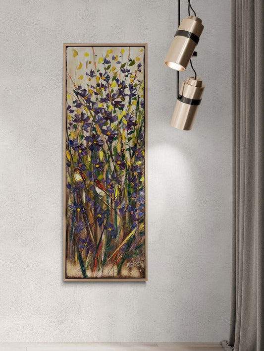 Güneşle Açan Bahçe Yağlı Boya Tablosu