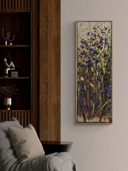 Güneşle Açan Bahçe Yağlı Boya Tablosu