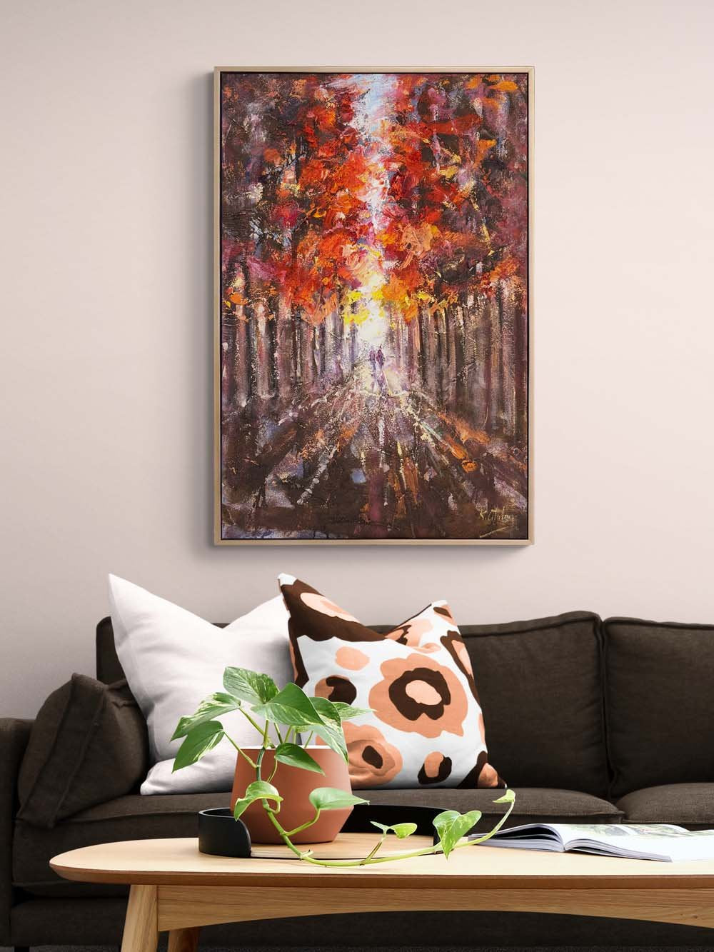 Sonbahar Melodisi Yağlı Boya Tablosu