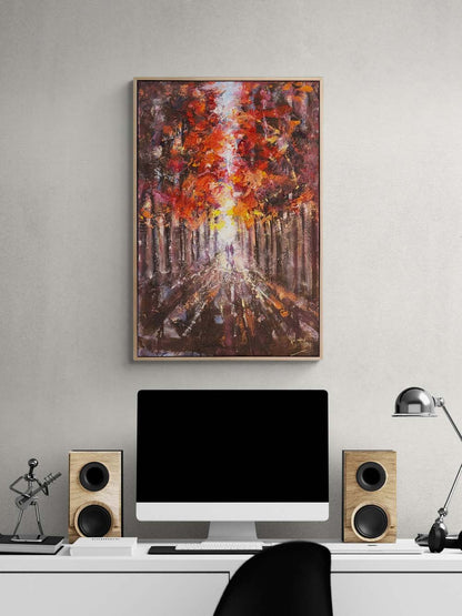 Sonbahar Melodisi Yağlı Boya Tablosu