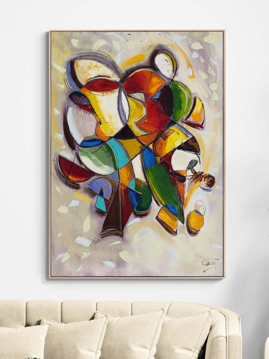 Renklerin Patikaları Yağlı Boya Tablosu