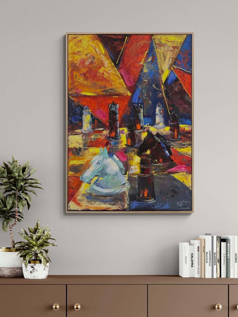 Zamanın Oyunu Yağlı Boya Tablosu Simurg Sanatevi