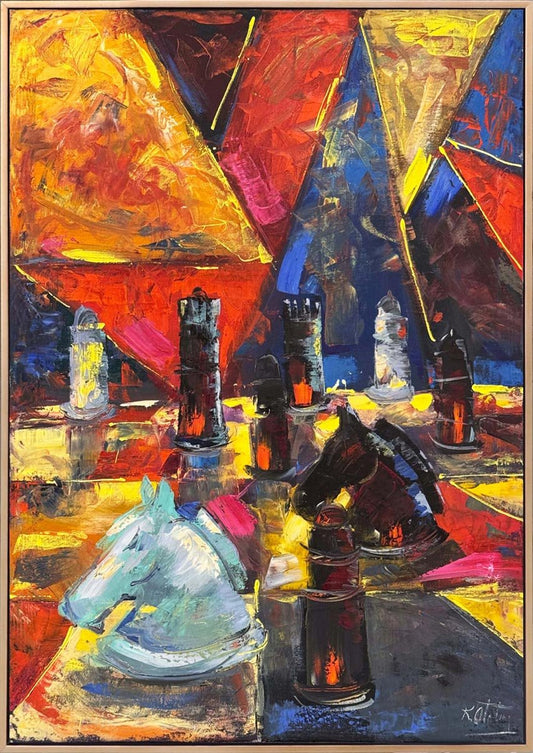 Zamanın Oyunu Yağlı Boya Tablosu