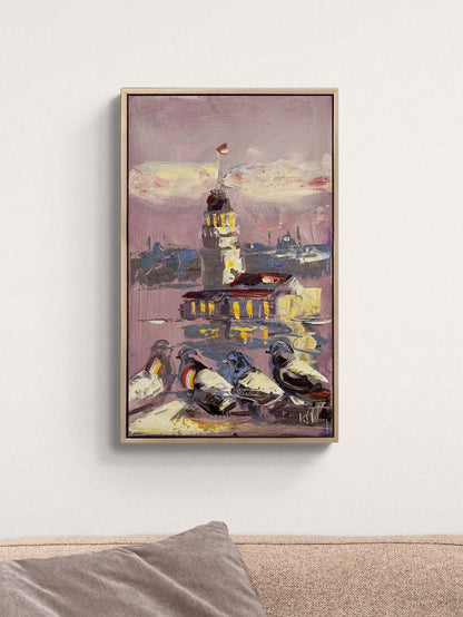 Kule ve Kanatlar Yağlı Boya Tablosu