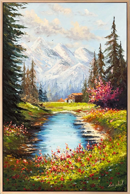 Baharın Şarkısı Yağlı Boya Tablosu