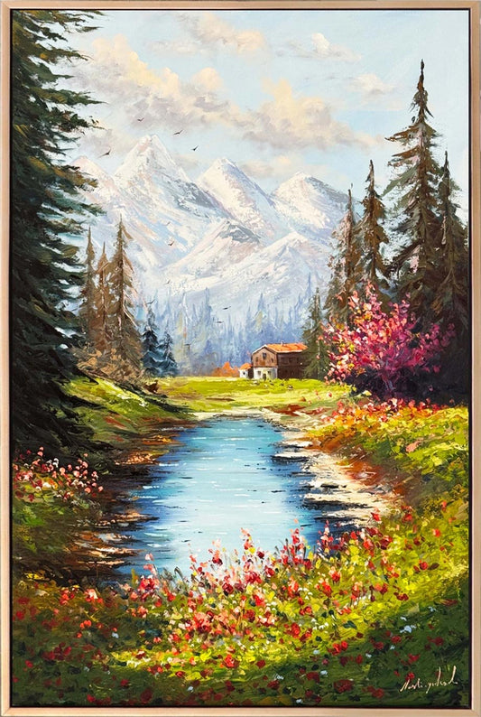 Baharın Şarkısı Yağlı Boya Tablosu