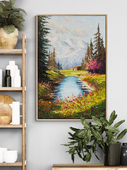 Baharın Şarkısı Yağlı Boya Tablosu