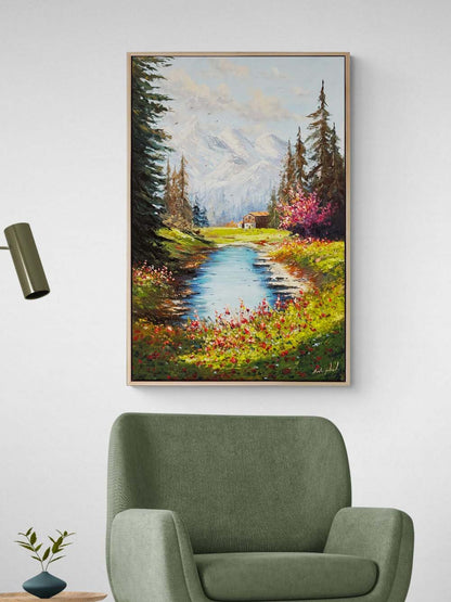 Baharın Şarkısı Yağlı Boya Tablosu