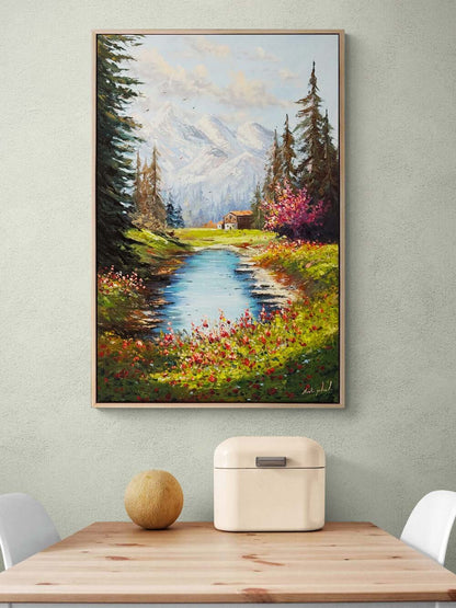 Baharın Şarkısı Yağlı Boya Tablosu