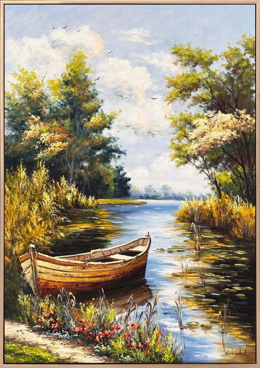 Huzurun Sandalı Yağlı Boya Tablosu