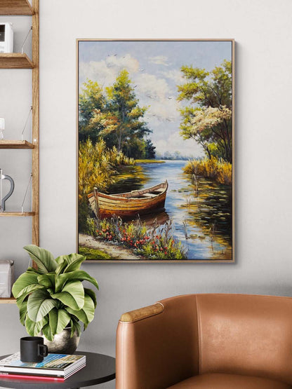 Huzurun Sandalı Yağlı Boya Tablosu