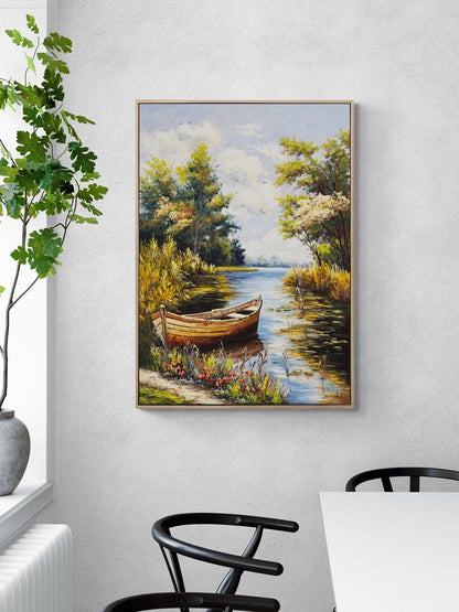 Huzurun Sandalı Yağlı Boya Tablosu