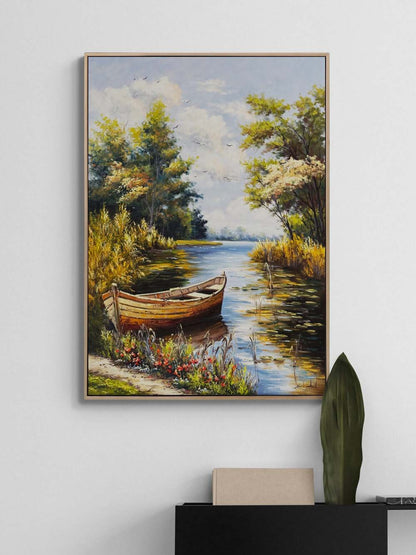 Huzurun Sandalı Yağlı Boya Tablosu