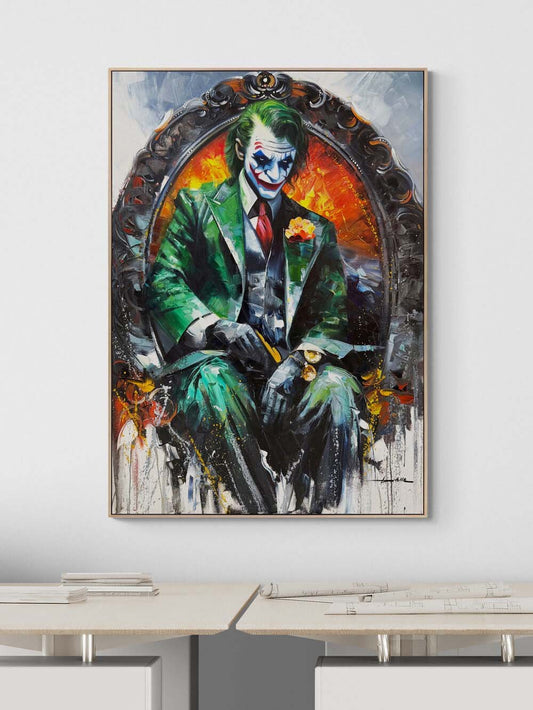 Joker'in Tahtı Yağlı Boya Tablosu